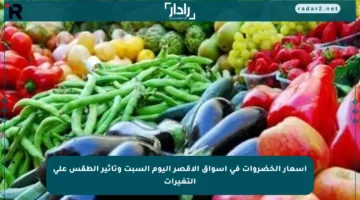 أسعار الخضروات في أسواق الأقصر اليوم السبت وتأثير الطقس على التغيرات